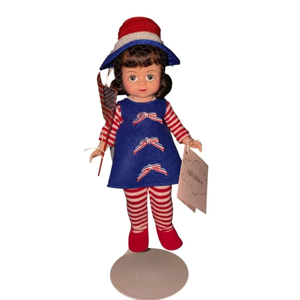 Madame Alexander Waving The Flag Maggie Doll #34395 stand Box Tag - Picture 11 of 14